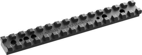 Audere Picatinny Rail Tikka T3/T3X 0 MOA Matte Black
