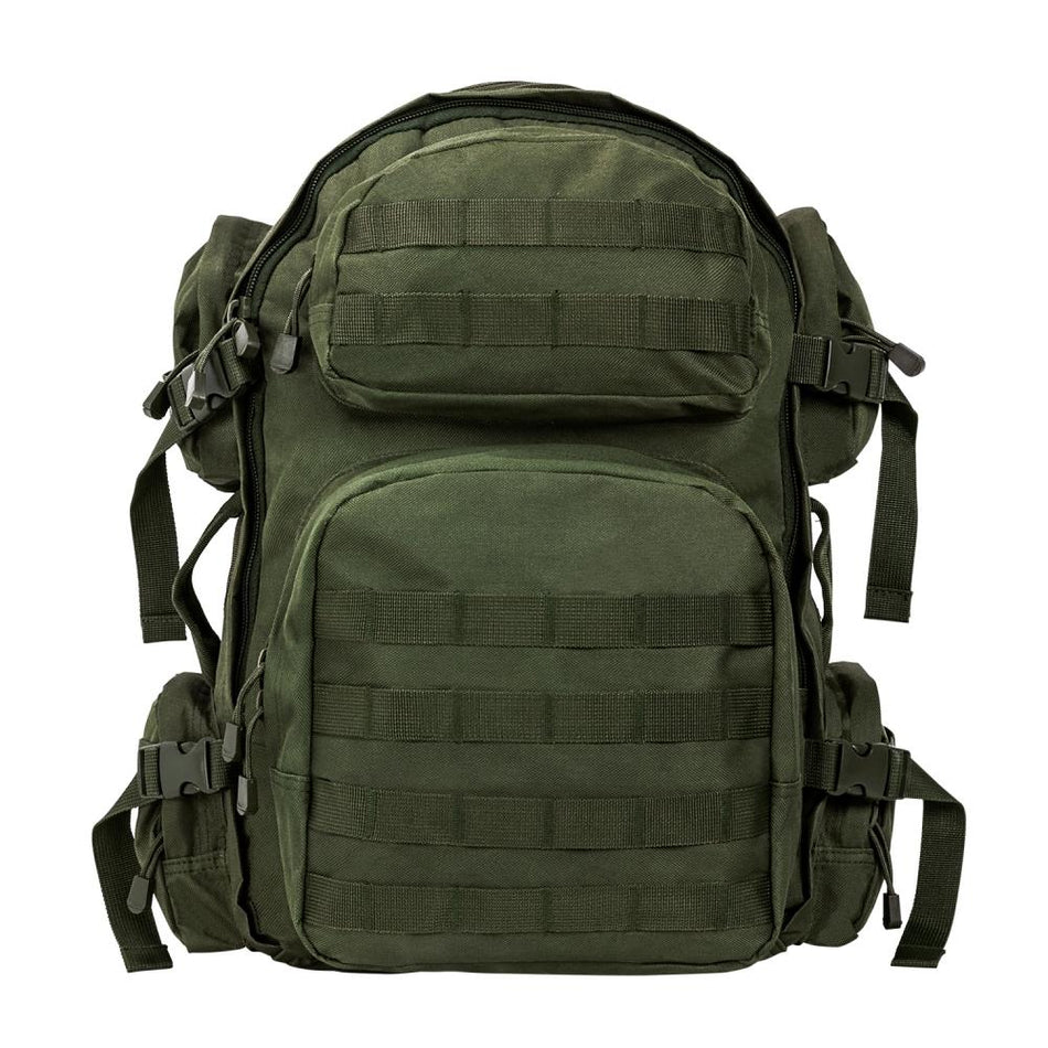 NcStar VISM Green Tactical Backpack with MOLLE Webbing Multiple Compartments