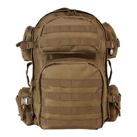 NcStar VISM Tan Tactical Backpack MOLLE Webbing Multi-Compartment