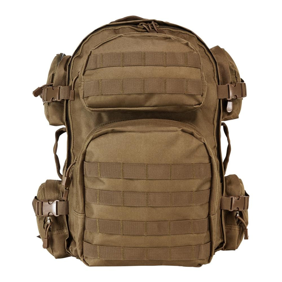 NcStar VISM Tan Tactical Backpack MOLLE Webbing Multi-Compartment