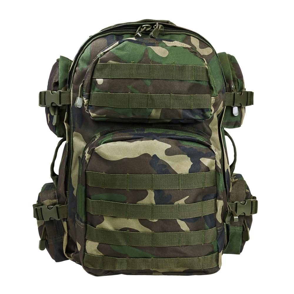 NcStar VISM Woodland Camo Tactical Backpack with MOLLE Webbing