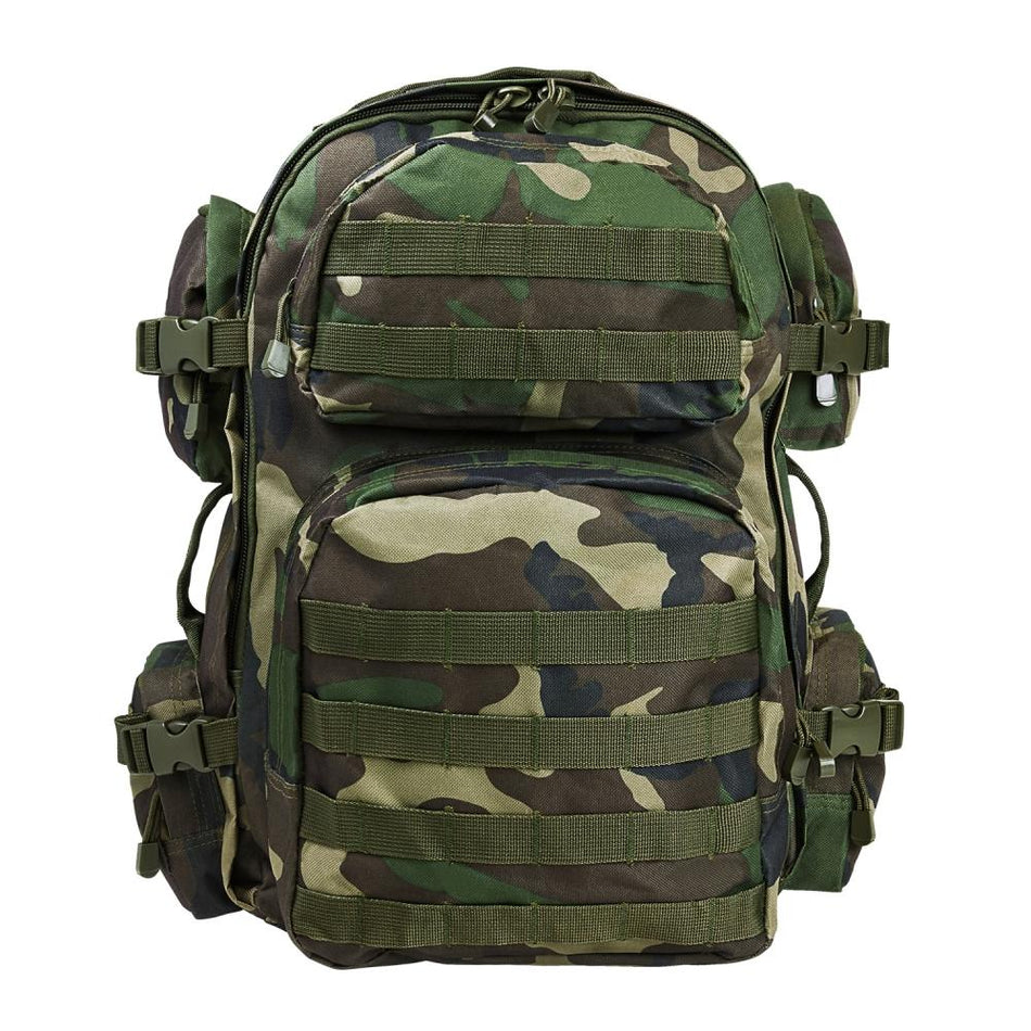 NcStar VISM Woodland Camo Tactical Backpack with MOLLE Webbing