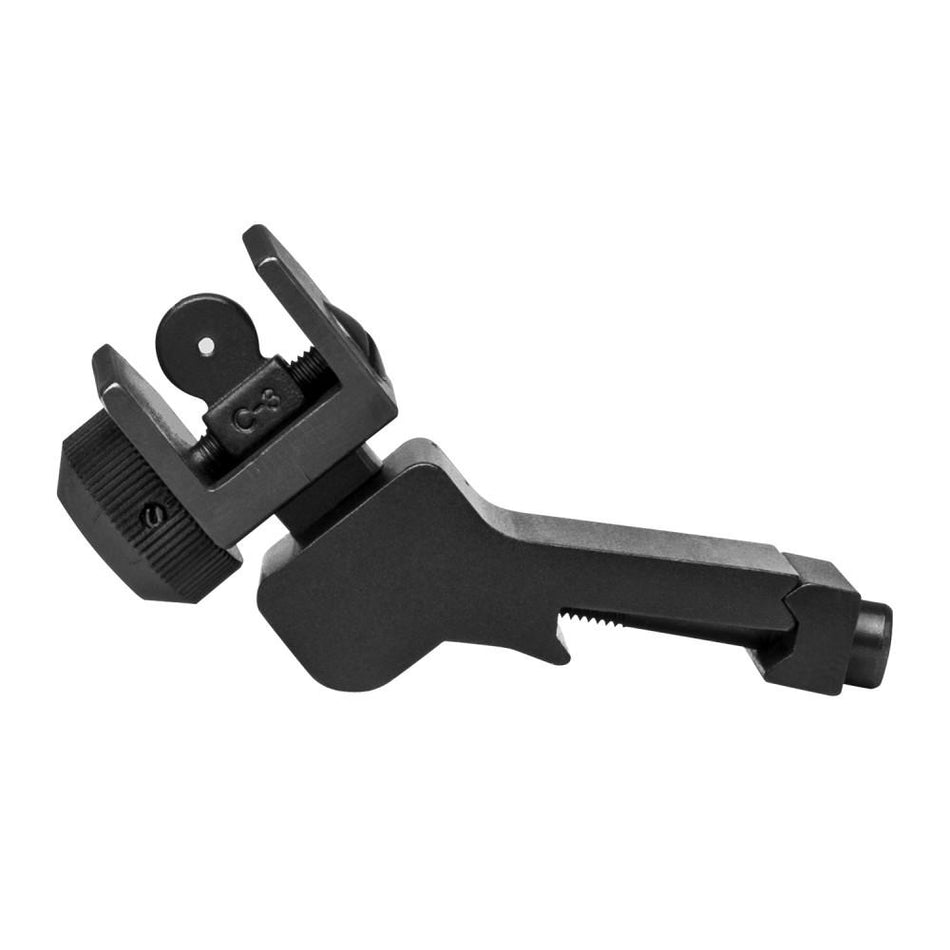 NcStar 45 Degree Offset Folding Rear Sight for AR-15 - Black