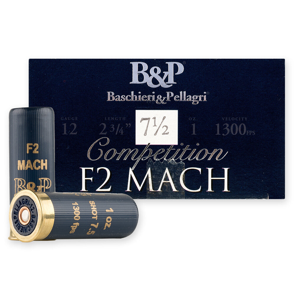 Baschieri & Pellagri (B&P) 12 Gauge 12B1F2H7 Competition F2 Mach 2.75" 1oz 7.5 Shot 1300 FPS