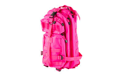 NcSTAR CBSP2949 Small Pink Backpack, 669 Cu In Main Compartment, Loop Patch Surface, Padded Shoulder Straps