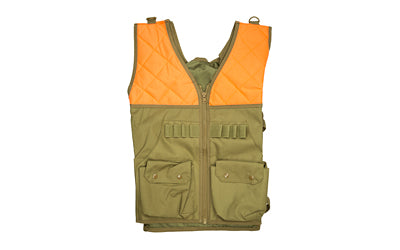 NcSTAR CHV2942TO Blaze Orange Hunting Vest – Shotshell Elastic Loops, Game Pouch, Two Front Pockets