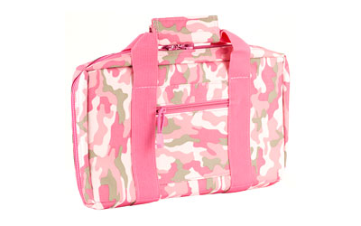 NcSTAR CPP2903 Discreet Pistol Case, Pink, Dual Padded Handgun Compartments and 6 Elastic Mag Loops