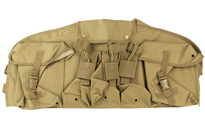 NcSTAR CVAKCR2921T Tan AK Chest Rig – 6 Magazine Capacity, Utility Pouches, MOLLE Shoulder Straps