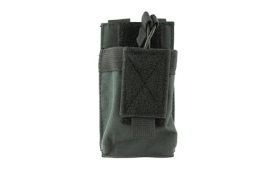 NcSTAR CVAR1MP2929B Black Single AR Mag Pouch – Bungee Retention, PALS/MOLLE Attachment
