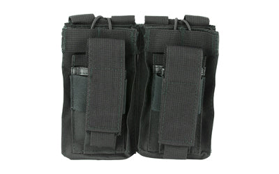 NcSTAR CVAR2MP2927B Black Double AR Mag Pouch – Bungee Retention Straps, PALS/MOLLE Compatible
