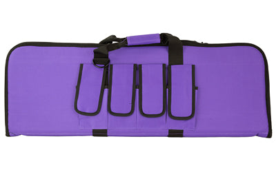 NcSTAR Carbine Rifle Case, Purple, 36 Inch, Heavy-Duty Lockable Zippers, 4 External Mag Pouches CVCP2960PR-36