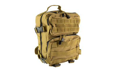 NcSTAR Everyday Pack, Tan, MOLLE Compatible, Hook & Loop Top Compartment, Adjustable Bottom Straps CVEDP3056T