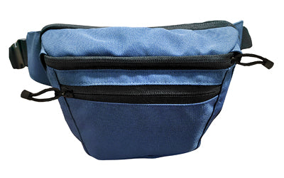NcSTAR CVFP3057BL Blue CCW Fanny Pack, Concealed Pistol Pocket, Dual Lockable Zippers, 60 In Waist Strap