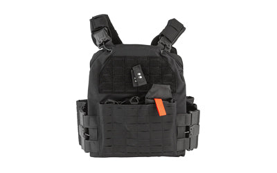 NcSTAR Laser Cut MOLLE Plate Carrier with Quick Release, Black, Size 2XL, CVLCQRL3055B