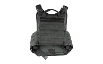 NcSTAR CVPCV2924B Black Adjustable Plate Carrier Vest with MOLLE Webbing, Fits 10x12 Hard Plates