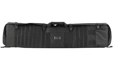 NcSTAR CVSM2913B 48-Inch Black Nylon Rifle Case / Shooter's Mat, PALS Webbing, Padded Shoulder Straps