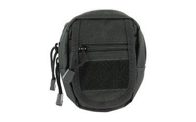 NcSTAR CVSUP2934B Black Small MOLLE Utility Pouch – Multiple Zippered Compartments, PALS Attachment