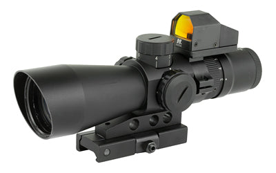 NcSTAR STM3942GDV2 Mark III Gen II 3-9X42 Scope with Red Dot Combo, Weaver/Picatinny, Black