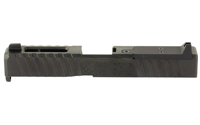 Noveske Direct Mount Optics Ready Slide, Glock 19 Gen 3, DLC Finish, Black, With Rear Sight Cover Plate, Front Sight, End Plate
