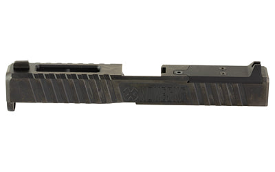 Noveske Direct Mount Optics Ready Slide, Glock 17 Gen 5, DLC Finish, Black, With Rear Sight Cover Plate, Front Sight, End Plate