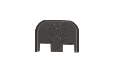 Noveske Glock 17/19 End Plate, Noveske Cross Logo, Black DLC Finish