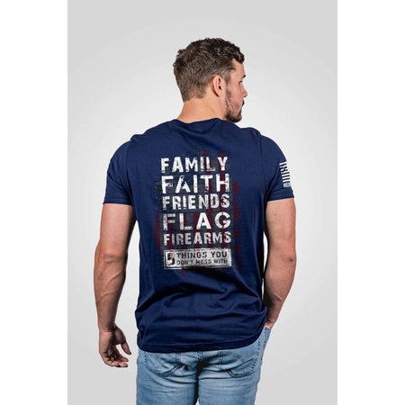 Nine Line '5 Things' Short Sleeve T-Shirt in Midnight Navy S