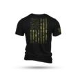 Nine Line American Camo Short Sleeve Shirt Black Triblend 2XL
