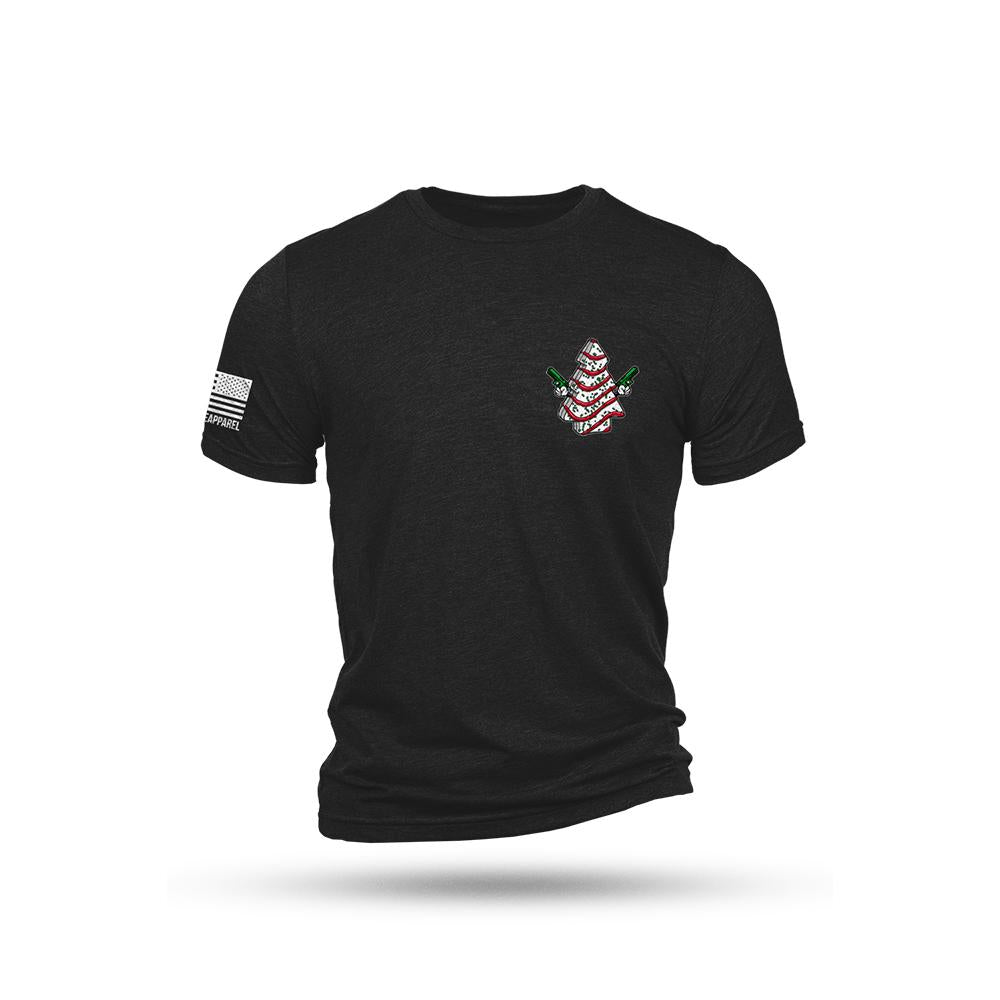Nine Line Cake Tree Short Sleeve Triblend Tee Black Size L