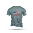 Nine Line American Flag Schematic Short Sleeve Shirt Denim XL