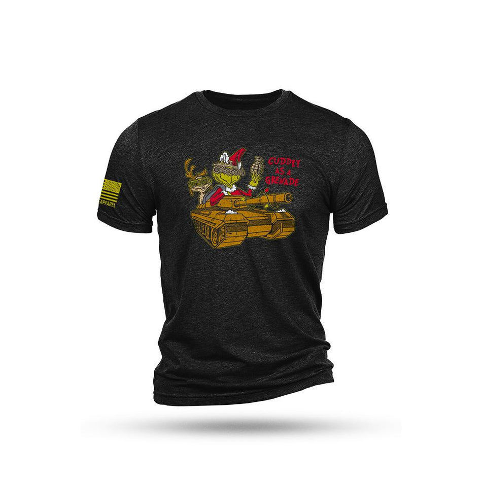 Nine Line Grinch Graphic Triblend Short Sleeve Shirt Black Size S