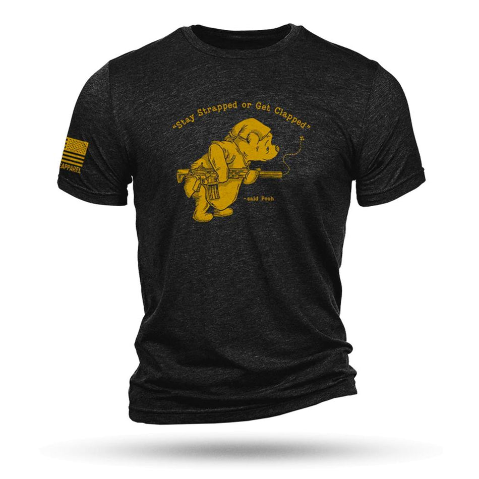 Nine Line Pooh Bear Graphic Triblend Tee Black XL
