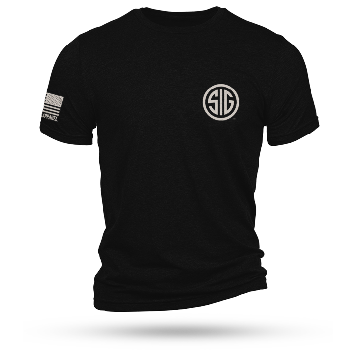 Nine Line Sig Sauer Logo Tee Shirt Black 3XL