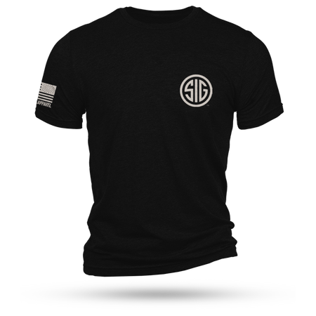 Nine Line Sig Sauer Branded Short Sleeve Shirt Black - Size 2XL