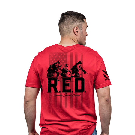 Nine Line R.E.D. Short Sleeve Graphic Tee Red M
