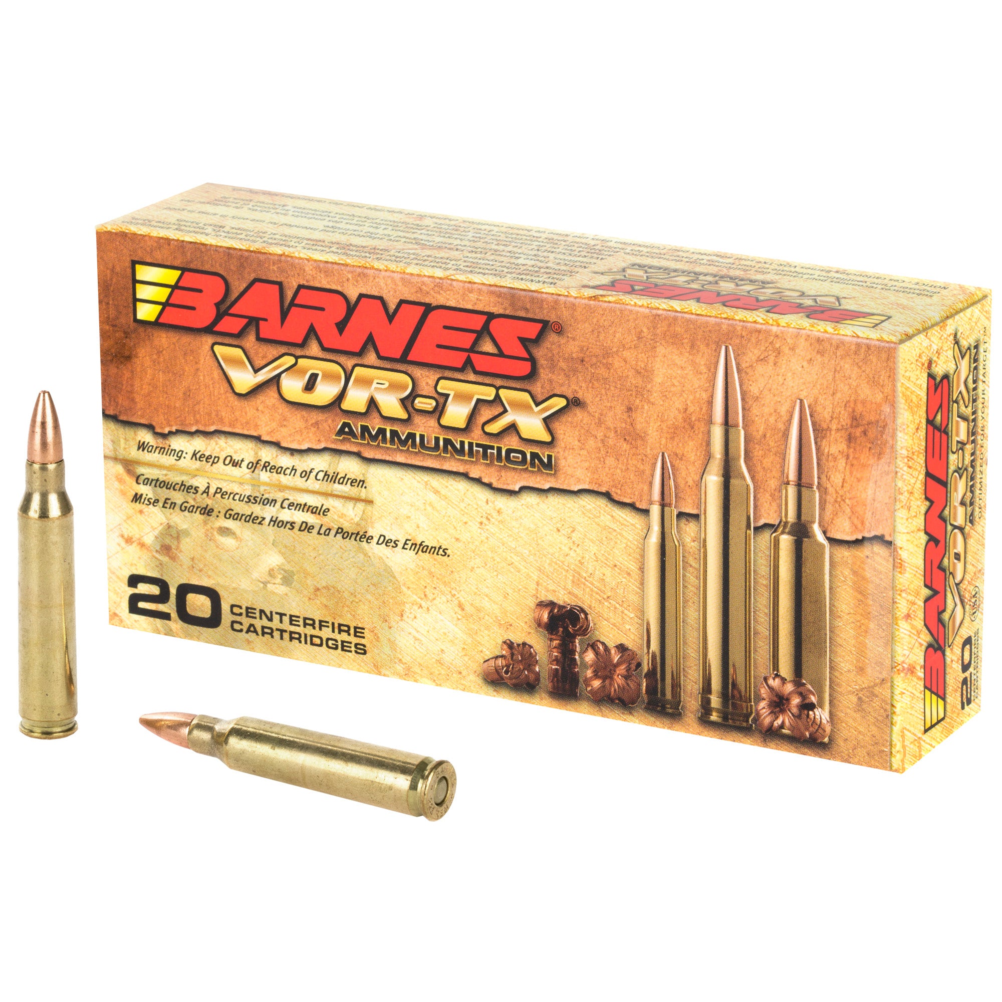 Barnes .223 Remington 21520 VOR-TX Barnes TSX Flat Base 55 Grain