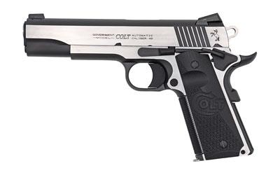 Colt O1070CE 1911 Combat Elite Government .45 ACP 5" 8+1 Two-Tone Elite Finish Stainless Steel Frame & Slide with Half Checkered & Scalloped Black G10 Grip & Night Sights