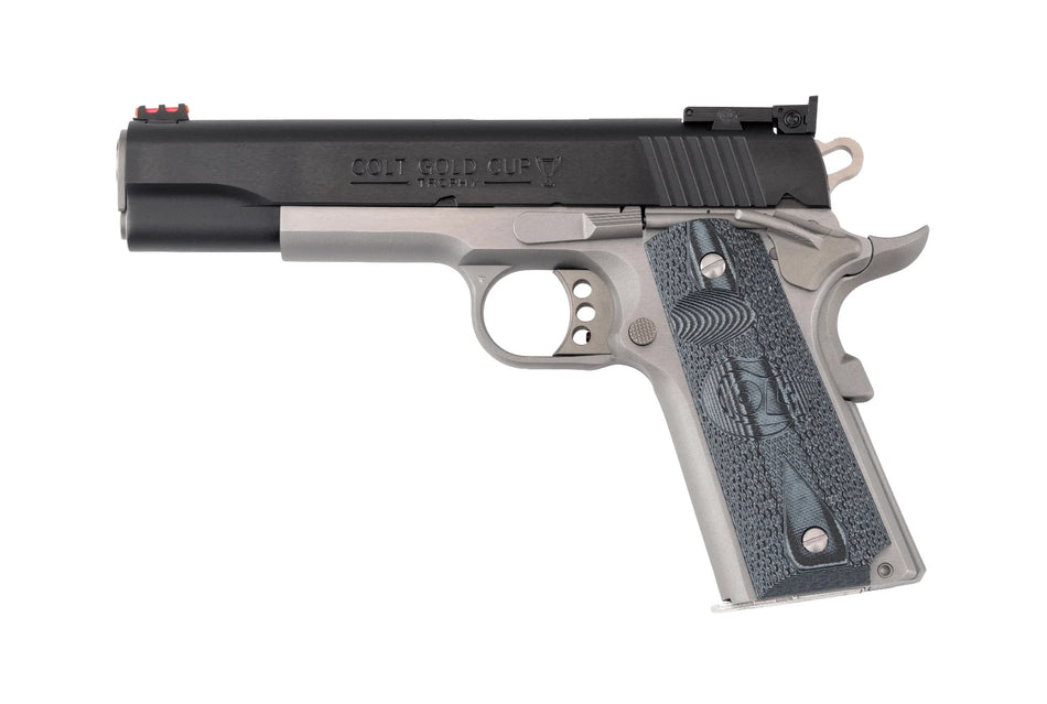 Colt Gold Cup Lite .38 Super Two-Tone 1911 Pistol w/ G10 Grips & Adjustable Sights