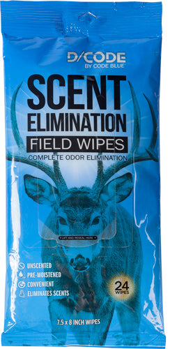D-Code Field Wipes Scent Control 24-Count Pack