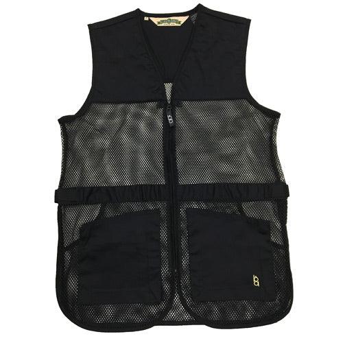Bob Allen Mesh Shooting Vest with Dual Pads - Black L