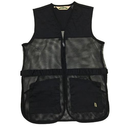 Bob Allen 2XL Black Full Mesh Dual-Pad Shooting Vest