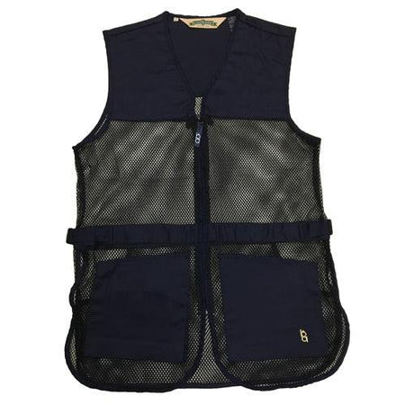 Bob Allen Navy Blue Mesh Dual Pad Shooting Vest - Size Large