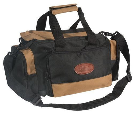 Outdoor Connection Deluxe Shooting Range Bag - Black and Tan