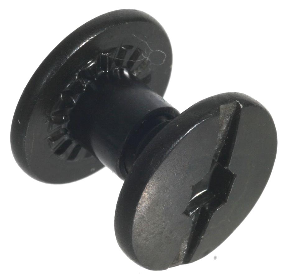 Outdoor Connection 6-Pack Black Chicago Screws for Leather and Sling Repair