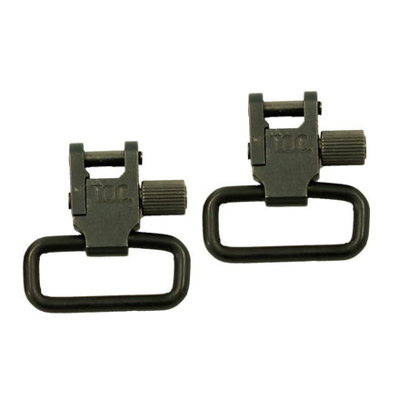 Outdoor Connection Raptor 1.25" Locking Sling Swivel Set All Metal Black Oxide