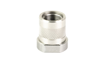 Odin Works 1/2-28 to 5/8-24 Suppressor Thread Adapter, 223 Rem/556 NATO, Stainless Steel, Silver