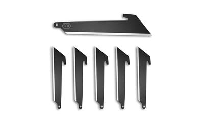 Outdoor Edge RRU30K-6C 6-Piece 3" Replacement Utility Blades, Black Oxide Finish