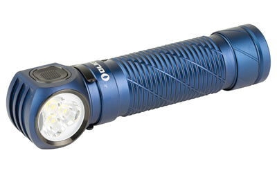 Olight Perun 3 3,000 Lumen Rechargeable Headlamp with White and Red Light, Midnight Blue