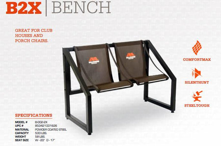 Millennium B2X 2-Person Bench for Hunting Club or Porch