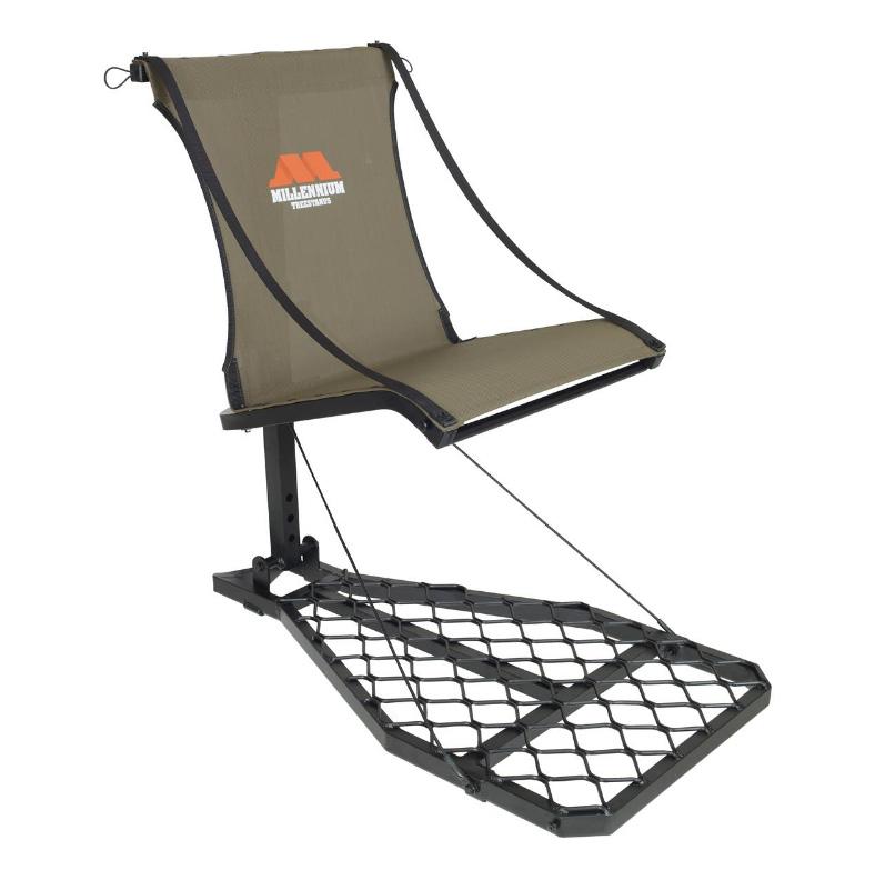 Millennium M100U Ultralight Hang-On Treestand Including Safe-Link 35 ft Safety Rope
