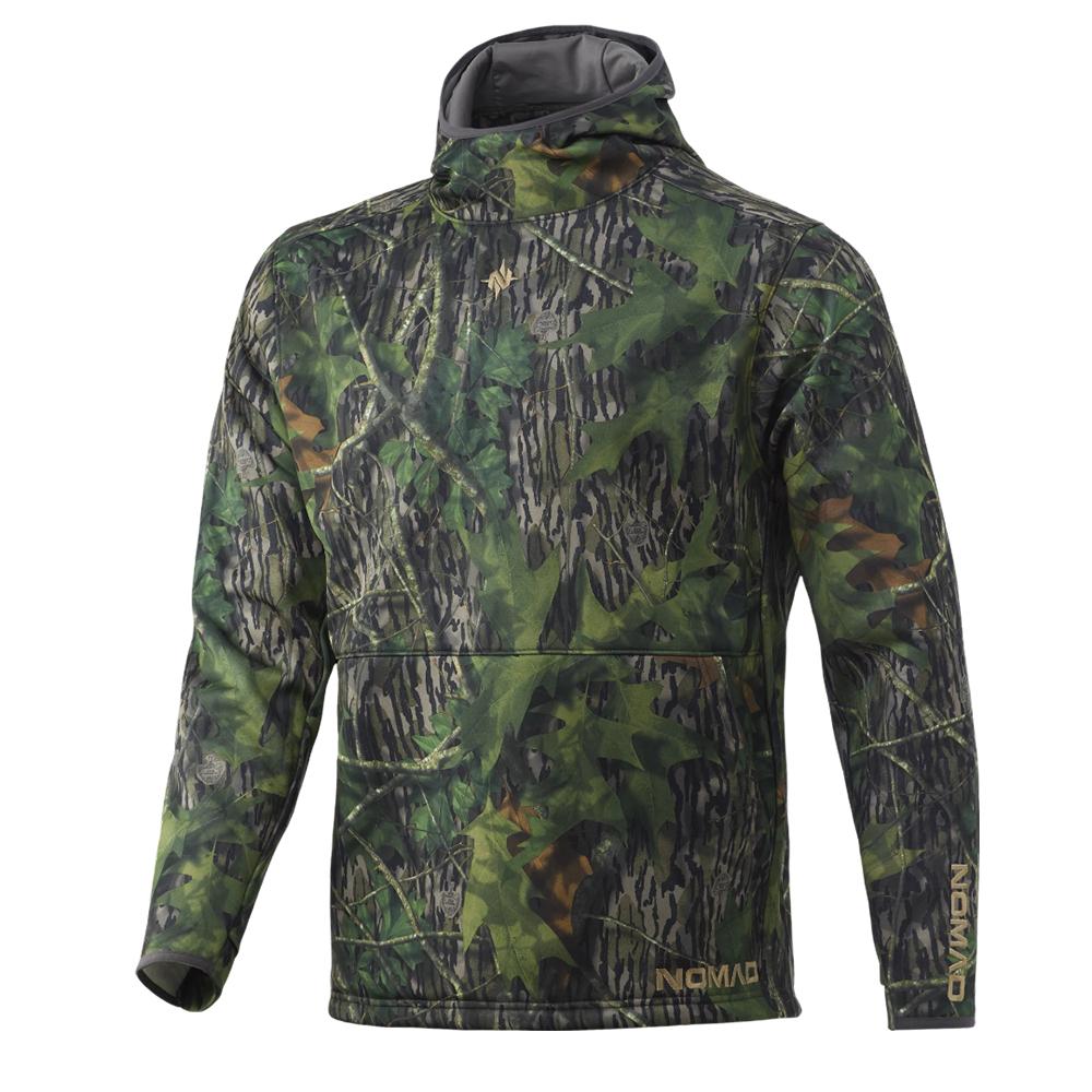 Nomad Pursuit Long Neck Hoodie in Mossy Oak Shadowleaf Size S